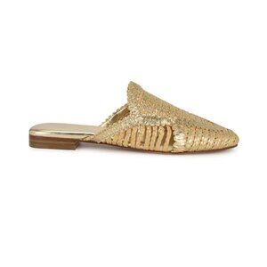 Nine West Gold Woven Mules – Size 9 BRAND NEW